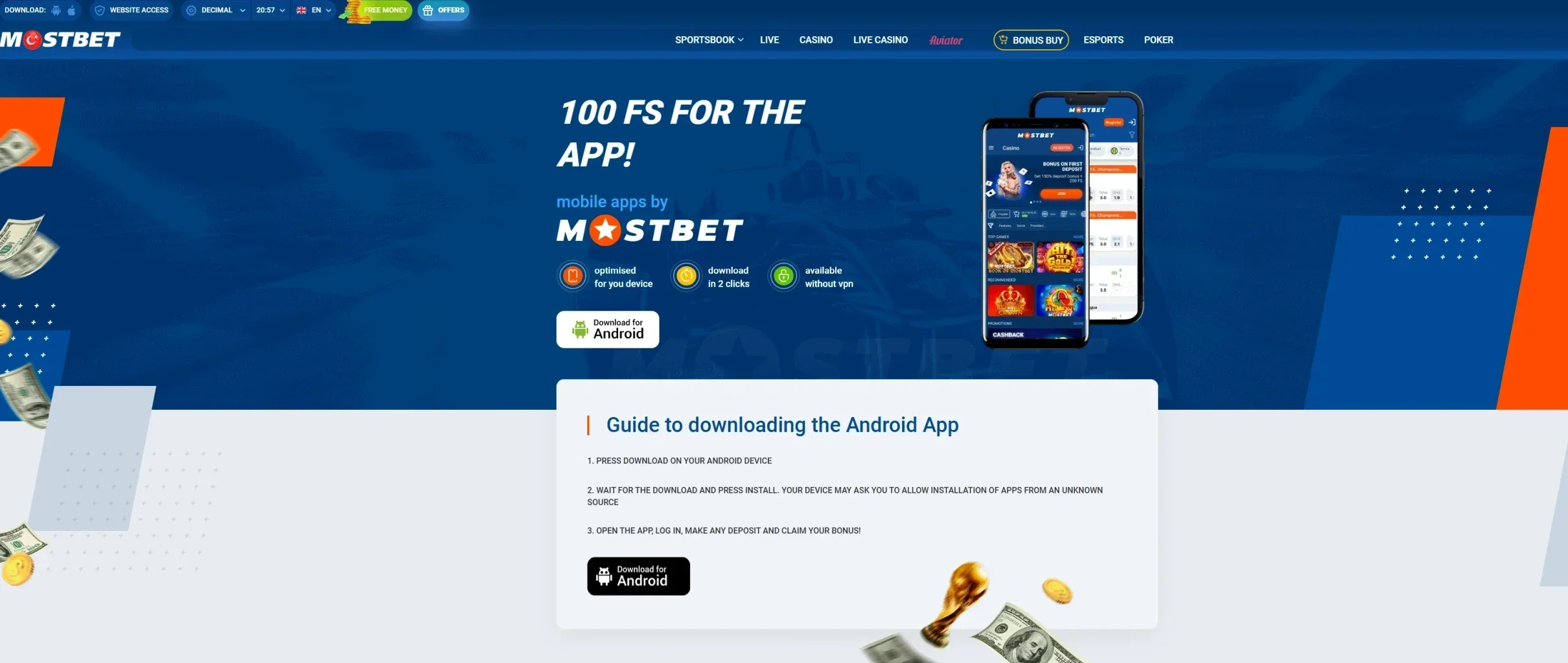 Mostbet ekran görüntüsü